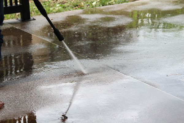 Concrete Deck Cleaning in Chapel Hill